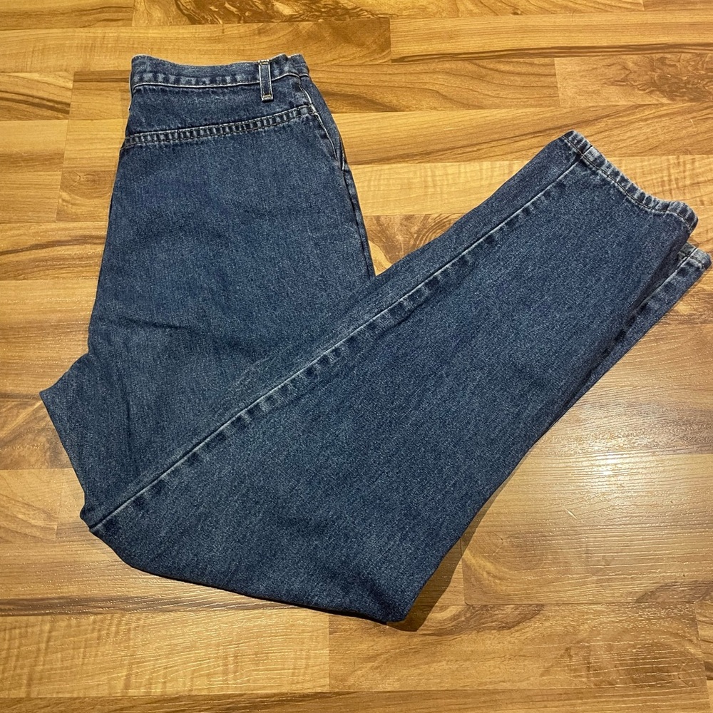 Vintage French Dressing Jean Pleated Pockets Size 12 Pleating